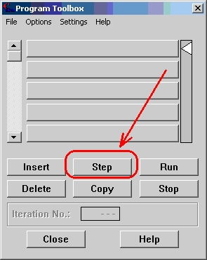 Program Toolbox Step