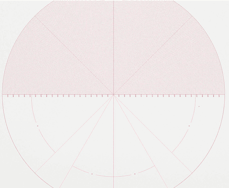 DXF format Radius Chart