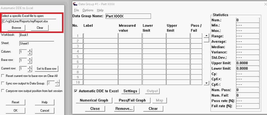 Automatic Export to Excel from VisionGauge OnLine