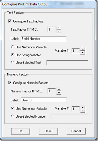 ProLink's QC-Calc data output in VisionGauge Online