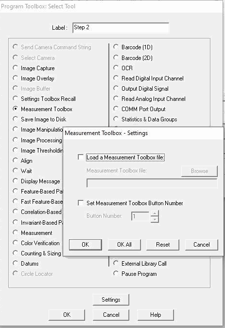 Program Toolbox - Measurement Toolbox