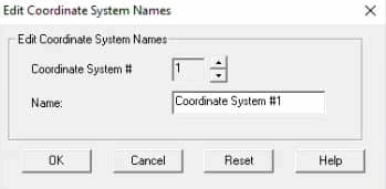Edit system coordinate names in the Motion Control Toolbox