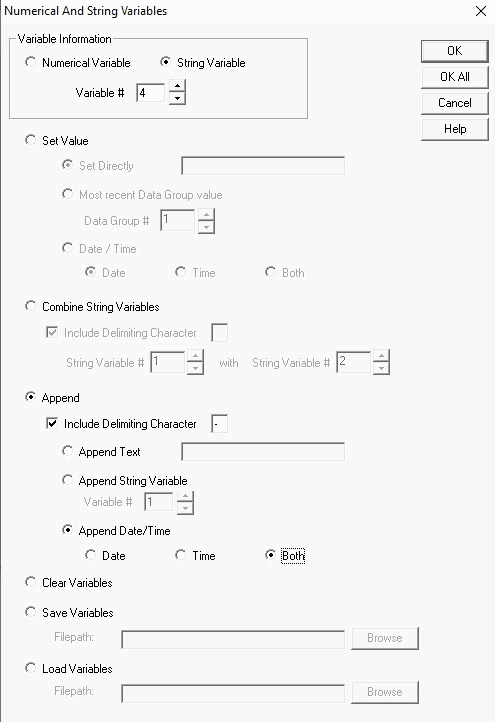 numerical string variables