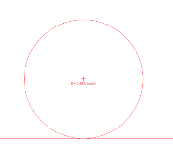 Roll pin distance in VisionGauge