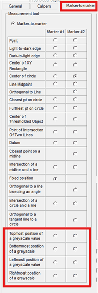 Topmost position of a grayscale position in VisionGauge