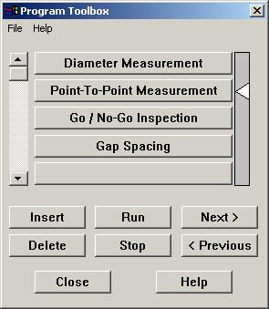 VisionGauge's Program Toolbox