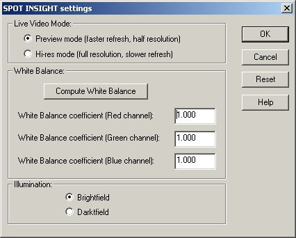 Spot Insight camera controls