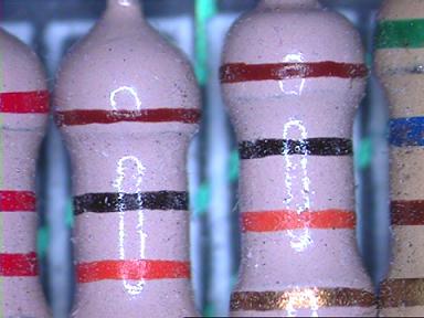 resistor placement inspection in VisionGauge machine vision systems