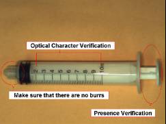 syringe manufacturing inspection application