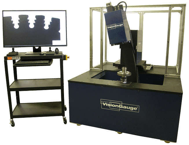 a machine that says vision gauge on it