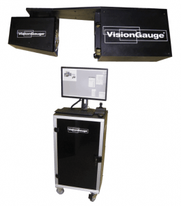 a vision gauge device with a computer on it