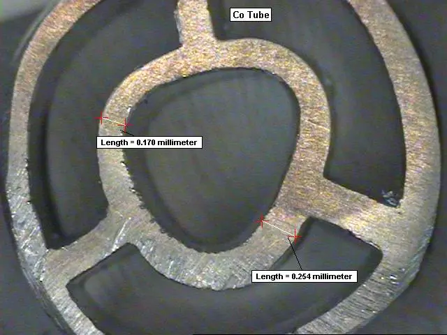 Inspection of a copper tube using VisionGauge