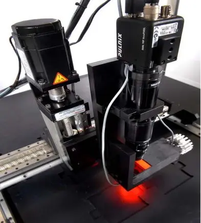 the Z axis optics displayed on a high speed and high accuracy VisionGauge AOI system