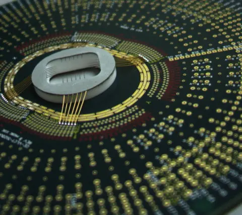 a view of a wafer ready for inspection