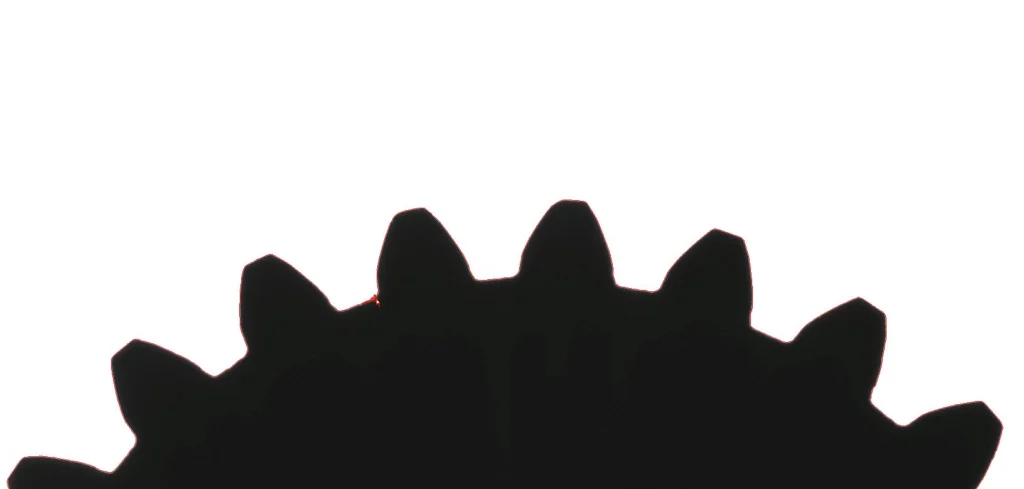 a part being reversed engineered in VisionGauge OnLine
