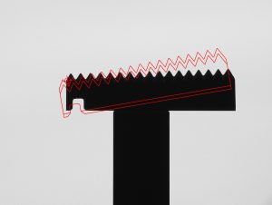 Before CAD Auto-Align operation on a cutting tool on a VisionGauge Digital Optical Comparator