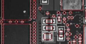 PCB verification on a VisionGauge Digital Optical Comparator