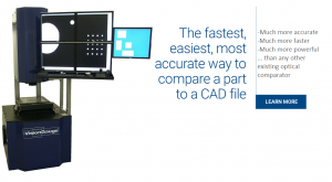 500 Series VisionGauge® Digital Optical Comparators are the fastest, easiest, more accurate way to compare a CAD drawing to its part.