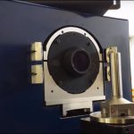 Measuring runout of a rotary stage on a VisionGauge Digital Optical Comparator