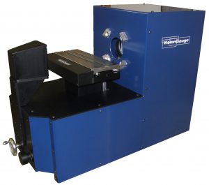 The 400 Series VisionGauge Digital Optical Comparator with manual stage motion in horizontal configuration.