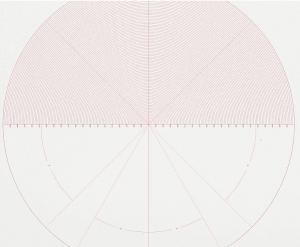 DXF format Radius Chart in VisionGauge® OnLine