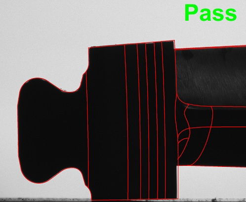 Proprietary CAD Auto-Align and CAD Auto-Pass/Fail tools simplify fir tree root form inspection and measurement