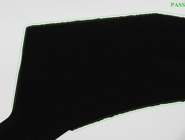 auto-pass-fail-0 The VisionGauge® Digital Optical Comparator's patented CAD Auto Pass/Fail™ tool allows you to automatically determine, very accurately and in real-time, if a part is within tolerance.