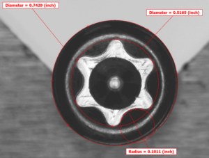 Bone screw head measurements