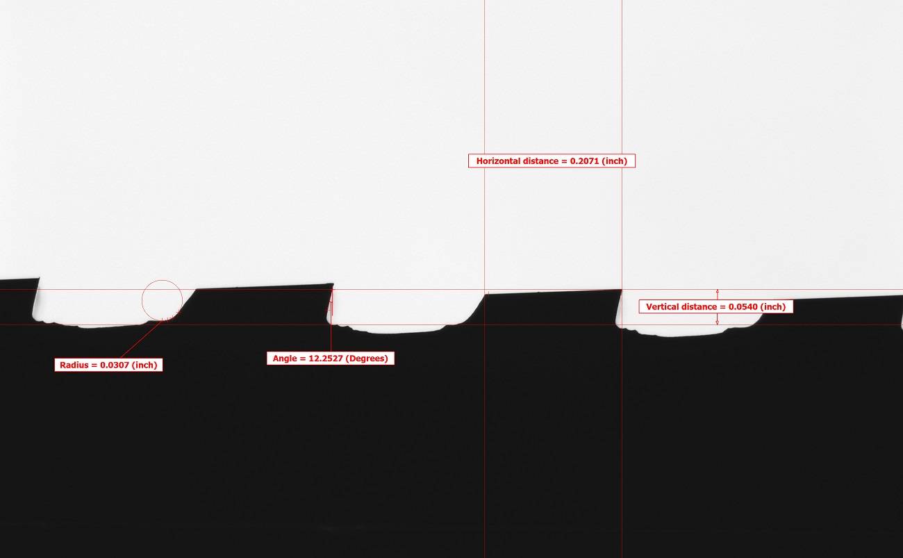 sample measurements of broaches