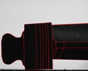 Fir Tree and CAD Overlay in the Aerospace Industry on VisionGauge® Digital Optical Comparator