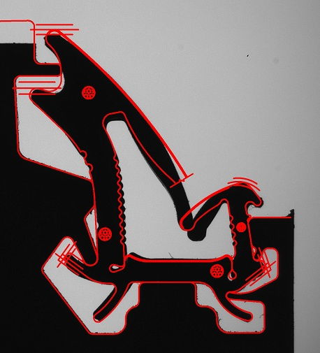 Flexible automotive seal measurement Comparing a flexible automotive seal against its CAD data