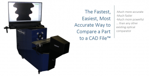 The 500 Series VisionGauge Digital Optical Comparator allows you to quickly, easily, and very accurately compare a part with its CAD drawing.