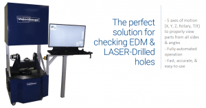 The 700 Series VisionGauge Digital Optical Comparator is the perfect solution for checking EDM & Laser-drilled holes.