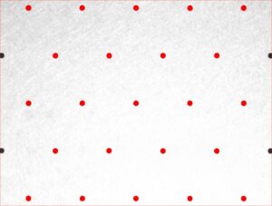 Hole array image analysis
