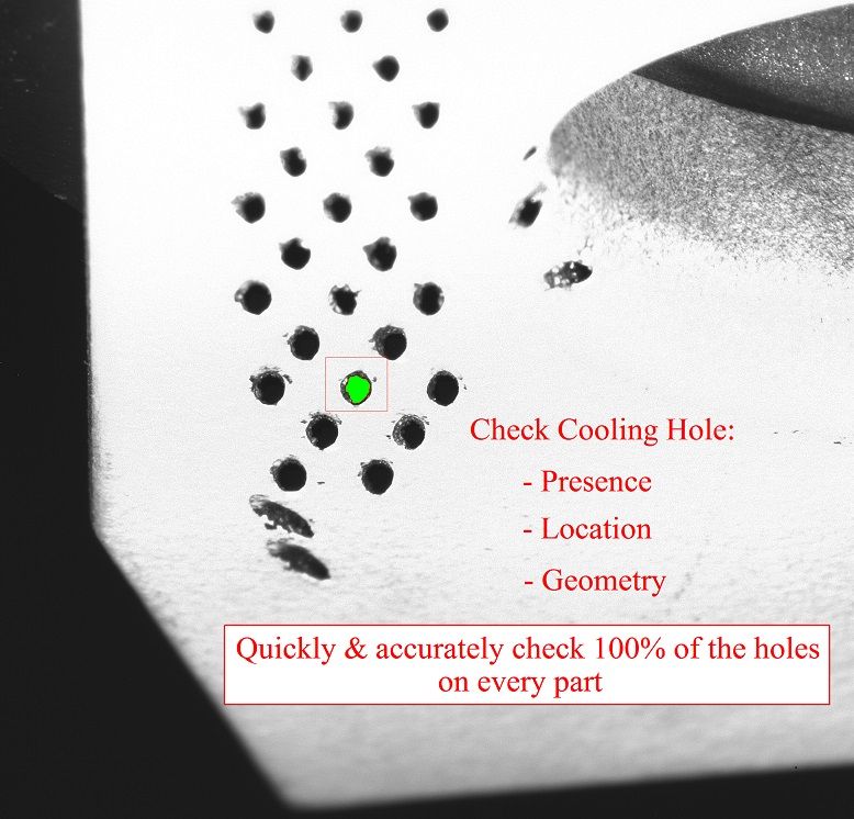 Cooling Hole Inspection - Verifying Presence, Shape, and Location