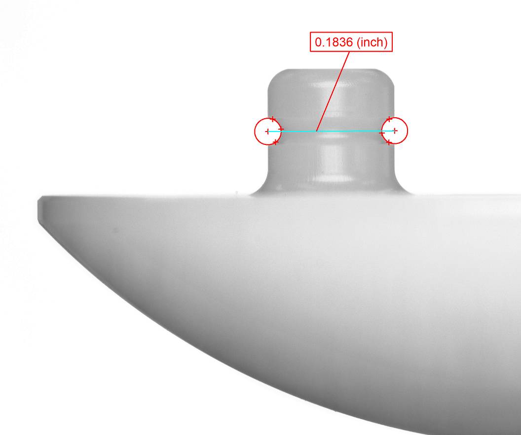 Medical plastic implant measurements