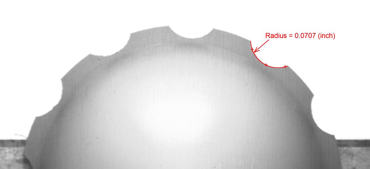 Medical polymer implant measurement