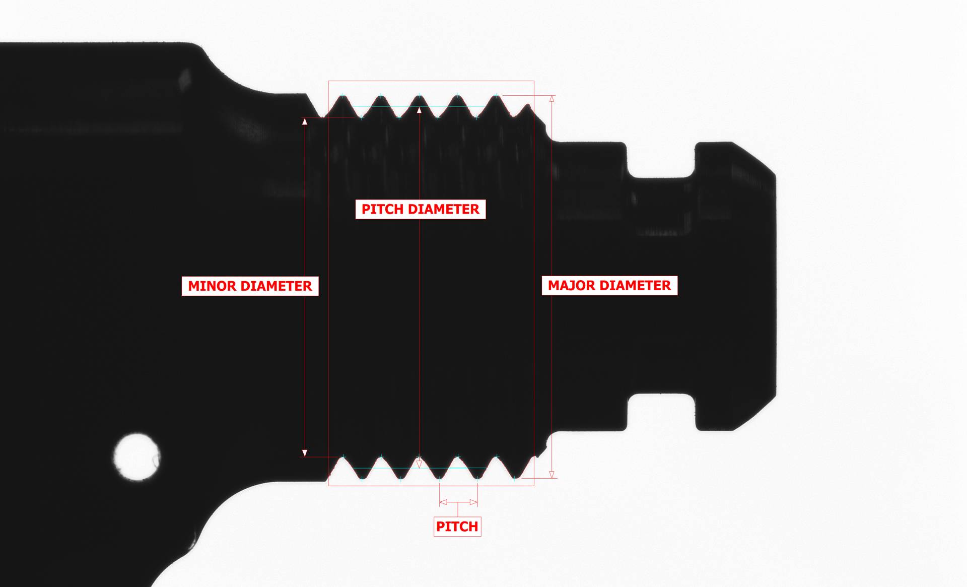 screw threads measurements with VisionGauge®