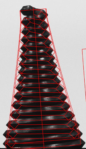 Inspections of Spring and other Various Mechanical Parts on VisionGauge® Digital Optical Comparator