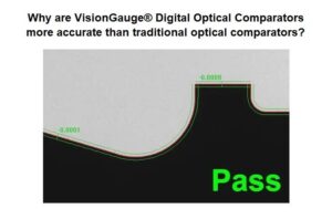 Why are VisionGauge Digital Optical Comparators more accurate?